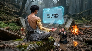 窮小夥被斷雙臂丟進亂葬崗本以為人生結束了，怎料無意中踩死一隻螞蟻竟覺醒神級修仙系統！升級全靠踩螞蟻一夜逆襲成神，血洗仇家！#踩只蚂蚁成神