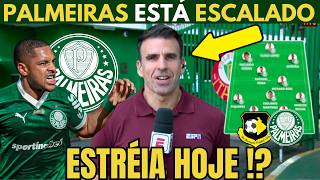 VITOR ROQUE ESTRÉIA HOJE? PALMEIRAS ESTÁ ESCALADO! MÍDIA TROUXE AS INFORMAÇÕES DO VERDÃO.