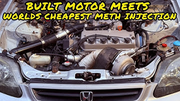 We FINALLY Test the $20 Meth Injection on the BUILT Turbo Civic! 🤯 20psi Rips + New Project Reveal 👀