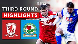 Weimann Sends Rovers Through | Middlesbrough v Blackburn Rovers | Emirates FA Cup 2024-25