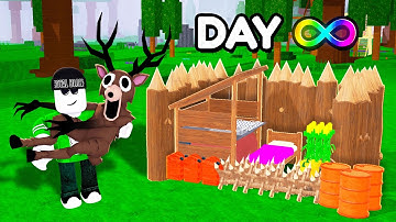 I Built The SMALLEST AFK Base To Survive 99 Nights In The Forest!