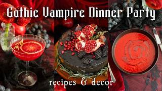 How to Host a Gothic Vampire Dinner Party πΈοΈπ·π¦ Recipes, Styling Tips, and Inspiration