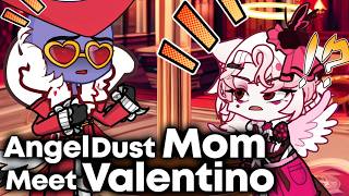 If God Angel Dust Mom Meet Valentino || Hazbin Hotel Gacha Animation ||