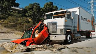 BeamNG Drive - Realistic Car Crashes | Road Potholes