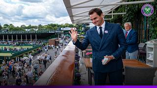 A legend returns | Roger Federer enters the Royal Box | Wimbledon 2025