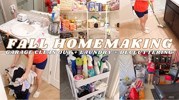 🍂FALL HOMEMAKING| DECLUTTERING + ORGANIZING| ✨CLEANING MOTIVATION