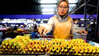 Malaysia Street Food Night Market Tour ~ Pasar Malam Kamunting | 马来西亚夜市美食 - Murtabak, Satay