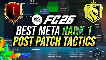 *POST PATCH* Best META 15-0 Rank 1 Custom Tactics & Formations (4-4-2/4-4-1-1/4-2-3-1 Layout) FC 26