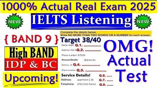 IELTS LISTENING PRACTICE TEST 2025 WITH ANSWERS | 07.10.2025