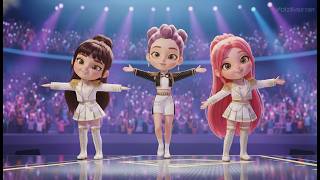 [Golden] Cute Huntrix K-pop Animation | English-Korean Lyrics K-pop | Golden Music Video Animation