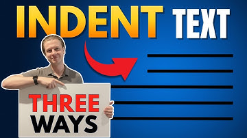 How to Indent Text in Word (Three Ways)