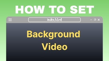 How to Add Background Video in HTML & CSS