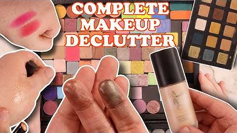 COMPLETE MAKEUP DECLUTTER! | 3 Hours of decluttering