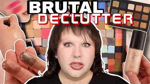 My most VICIOUS MAKEUP DECLUTTER ever!