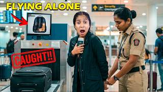 First Time Flying Alone 😱 | I GOT CAUGHT at Check-In!