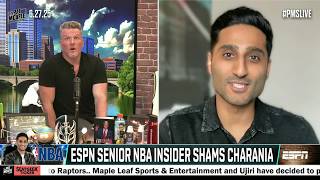 Shams Charania on Ace Bailey, Masai Ujiri and Giannis’ future with the Bucks | The Pat McAfee Show