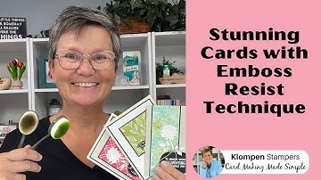 Emboss Resist Background Technique | Easy Cardmaking Tutorial with Stampin’ Up! Irresistible DSP