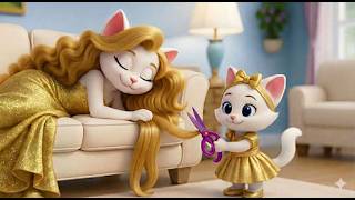 😻 Kitten Cuts Mom’s Hair to Help Kids in the Hospital | AI Cat Story #CatStory #AICatStory #AICat