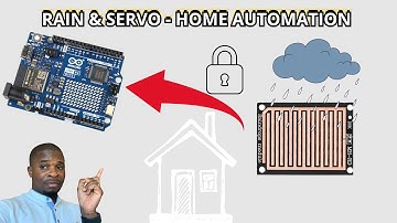 Controlling House Door with Arduino Uno R4 WIFI using Raindrops Module | Home Automation