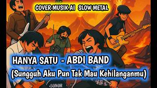 ABDI BAND - HANYA SATU | (Sungguh Aku Pun Tak Mau Kehilanganmu) | COVER MUSIK AI SLOW METAL