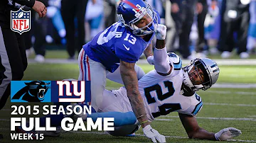 Odell vs. Norman FULL... I mean, Panthers vs. Giants FULL GAME | NFL 2015 Season Week 15