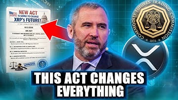 THIS NEW CRYPTO LAW MATTERS MORE THAN ANY XRP ETF!!!