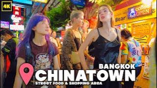Bangkok's Chinatown Amazing street food! & shopping place on a weekday!(JULY 2024)
