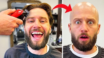 IF YOU LAUGH... YOU GO BALD! (HE RISKED IT ALL)