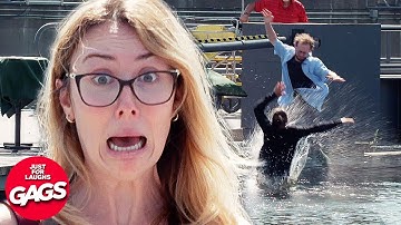 He Pushed His Girlfriend 💦 | Just For Laughs Gags
