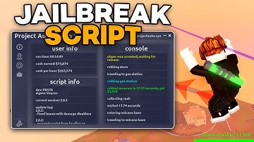 [FREE] Jailbreak Script | Auto Farm, Auto Robbery, Auto Rob, Server Hop | PC & MOBILE