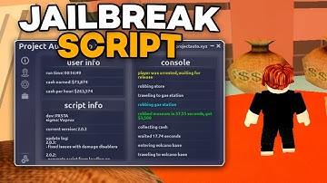 [FREE] Jailbreak Script | Auto Farm, Auto Robbery, Auto Rob, Server Hop | PC & MOBILE