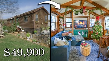 Young couple buys gorgeous tiny home for 1/8th the price of average home!