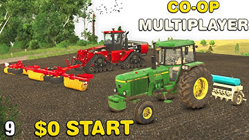 FIRST TIME PLANTING THE NEW FIELD AND COMPLETING HARVEST CO-OP Multiplayer Survival4X FS25 Ep9