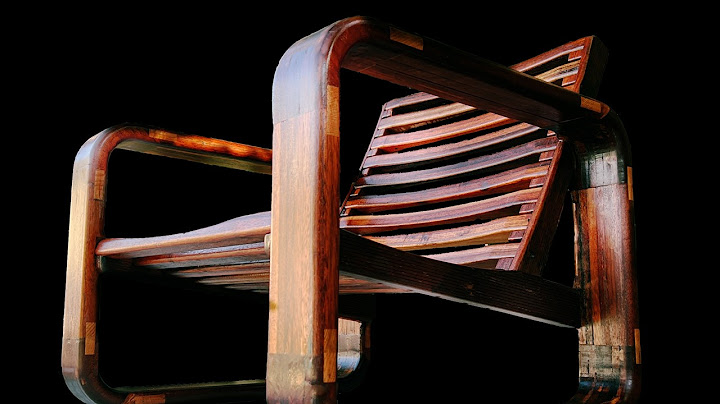 A take a pile of old decking and make a beautiful deck chair