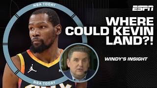Brian Windhorst on KD’s trade value: ‘He is FORCING himself into a certain market!’ | NBA Today
