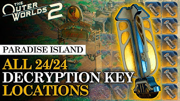 How to Get All 24 Advanced Decryption Keys on Paradise Island | The Outer Worlds 2