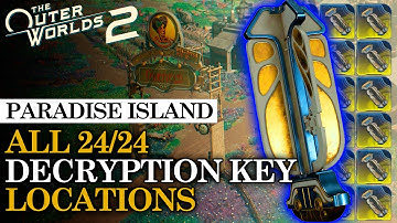 How to Get All 24 Advanced Decryption Keys on Paradise Island | The Outer Worlds 2