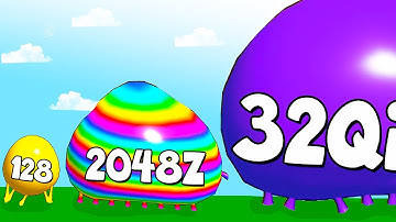 Full gameplay in Blob Merge 3D 😯 [8Qa to 512Qa]