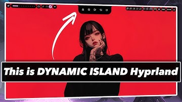 THE ARCH LINUX DYNAMIC ISLAND HYPRLAND SETUP ( Ft. AX SHELL )