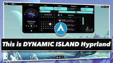 THE ARCH LINUX DYNAMIC ISLAND HYPRLAND SETUP ( Ft. AX SHELL )