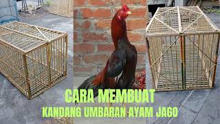 CARA MEMBUAT KANDANG UMBARAN AYAM JAGO | MEMBUAT KANDANG AYAM DARI BAMBU @Kandangjagobali