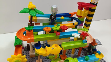 Epic LEGO Duplo Marble Race Compilation 🌈🔥 3-Track Combo Challenge!