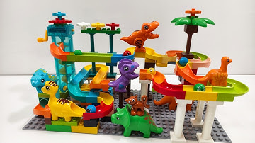Epic LEGO Duplo Marble Race Compilation 🌈🔥 3-Track Combo Challenge!