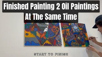 Finishing My Painting Challenge - Painting 2 Oil Paintings At The Same Time!