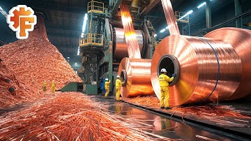 How Millions of Feet of Copper Wire Are Recycled in Factories!