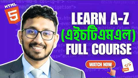 HTML Full Course Bangla 2025 | HTML Tutorial for Beginners