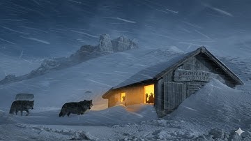 Trapped in a Deadly Snowstorm -45F Snowstorm and wolves, I