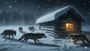 Trapped in a Deadly Snowstorm -45F Snowstorm and wolves, I