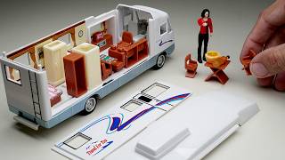 Unboxing of Miniature Luxury RV Van House Diecast Model Car