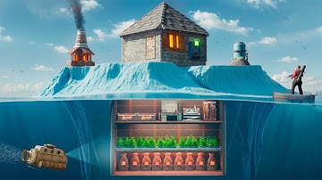 100+ Rocket Base Inside Iceberg! GLITCH Bunker In Rust